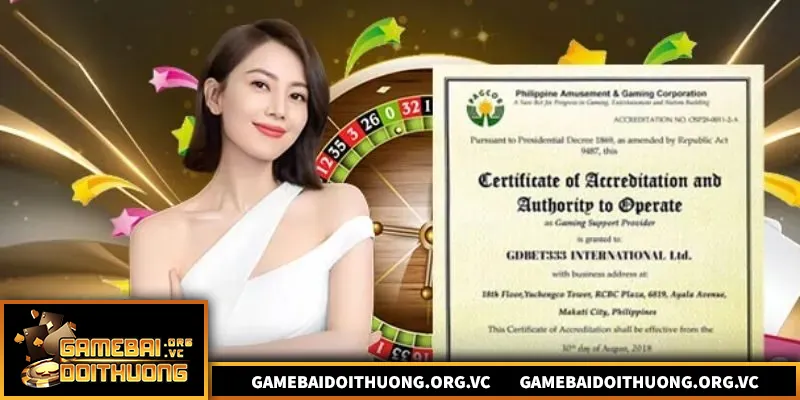 Nền tảng có giấy phép hoạt động hợp pháp
