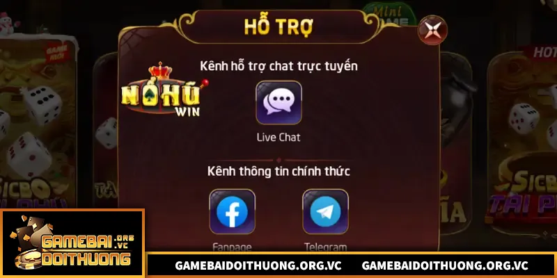 Trang liên hệ chính thức hỗ trợ người chơi game bài đổi thưởng